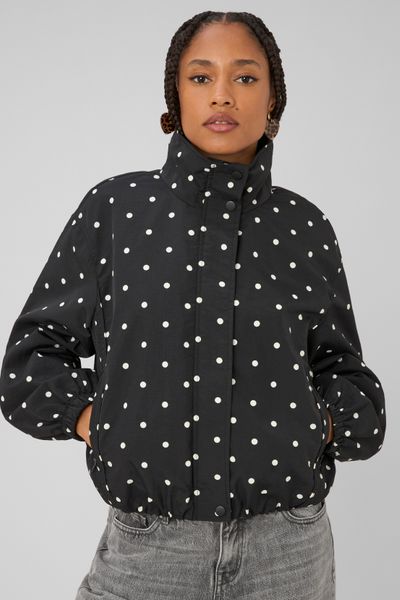 Blouson l&eacute;ger imprim&eacute; pois