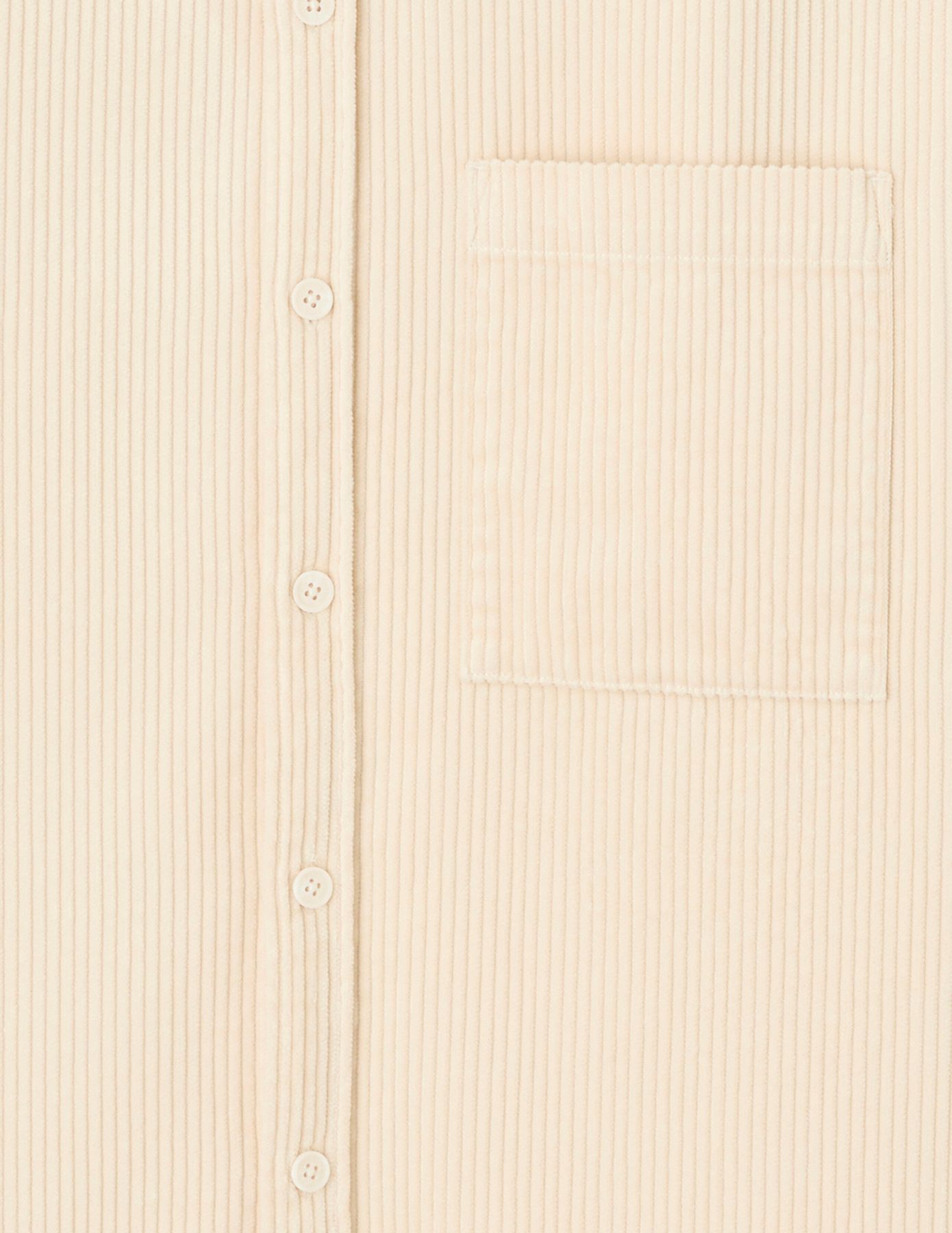 Chemise en velours c&ocirc;tel&eacute;