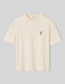 T-shirt patch dos imprimé
