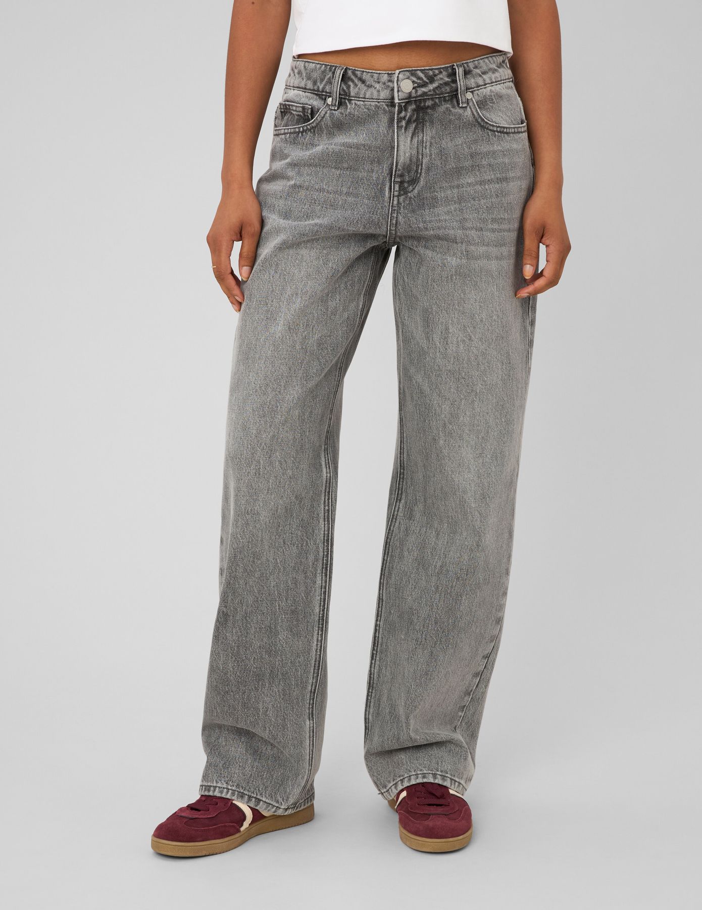 Jean straight taille basse