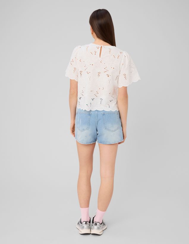 Blouse en broderie anglaise