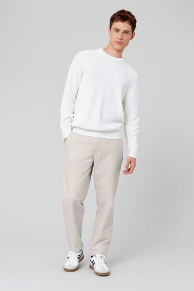 Pantalon de ville coton lin