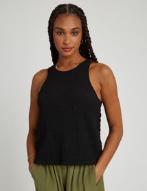 Débardeur avec tissu reliefé