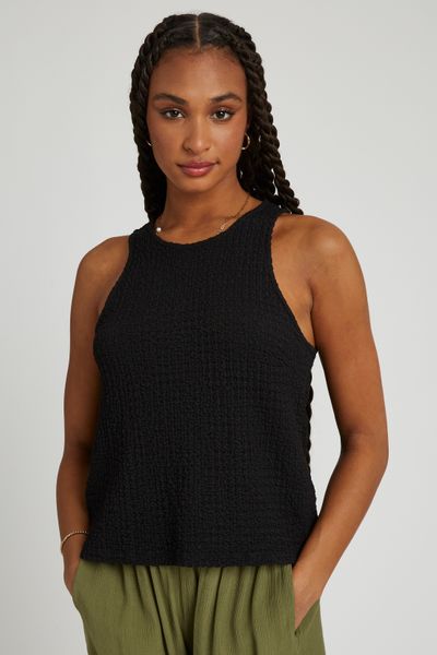 Débardeur avec tissu reliefé