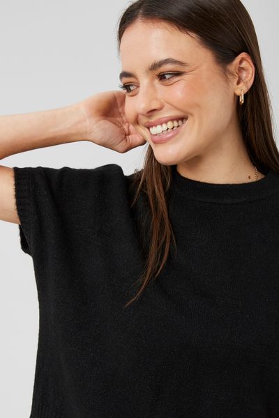 Pull manches courtes nœud dos