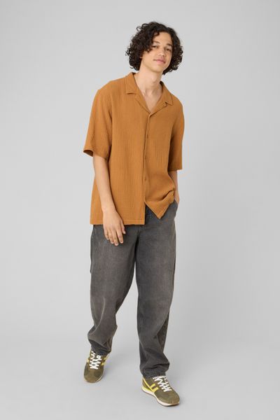 Chemise manches courtes gaze de coton