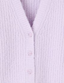 Gilet boutonné maille perlée