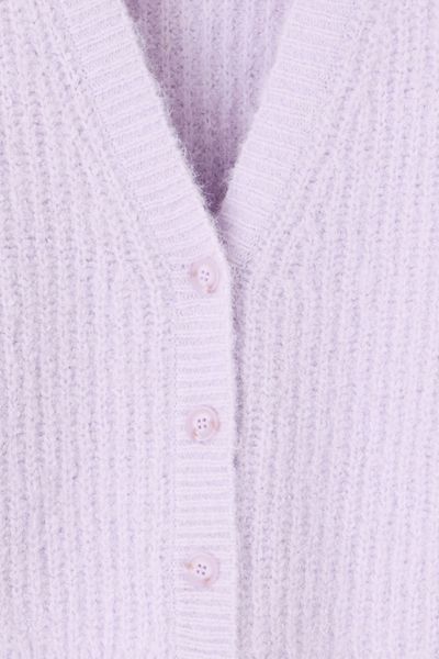 Gilet boutonné maille perlée