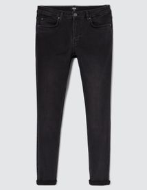 Jean skinny basique noir delavé