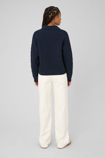 Gilet boutonn&eacute; col polo