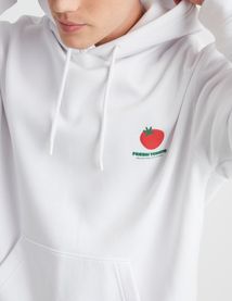 Sweat à capuche imprimé devant dos