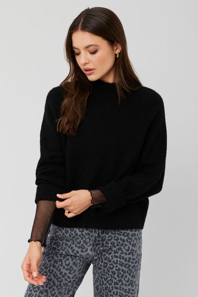 Pull col montant premium
