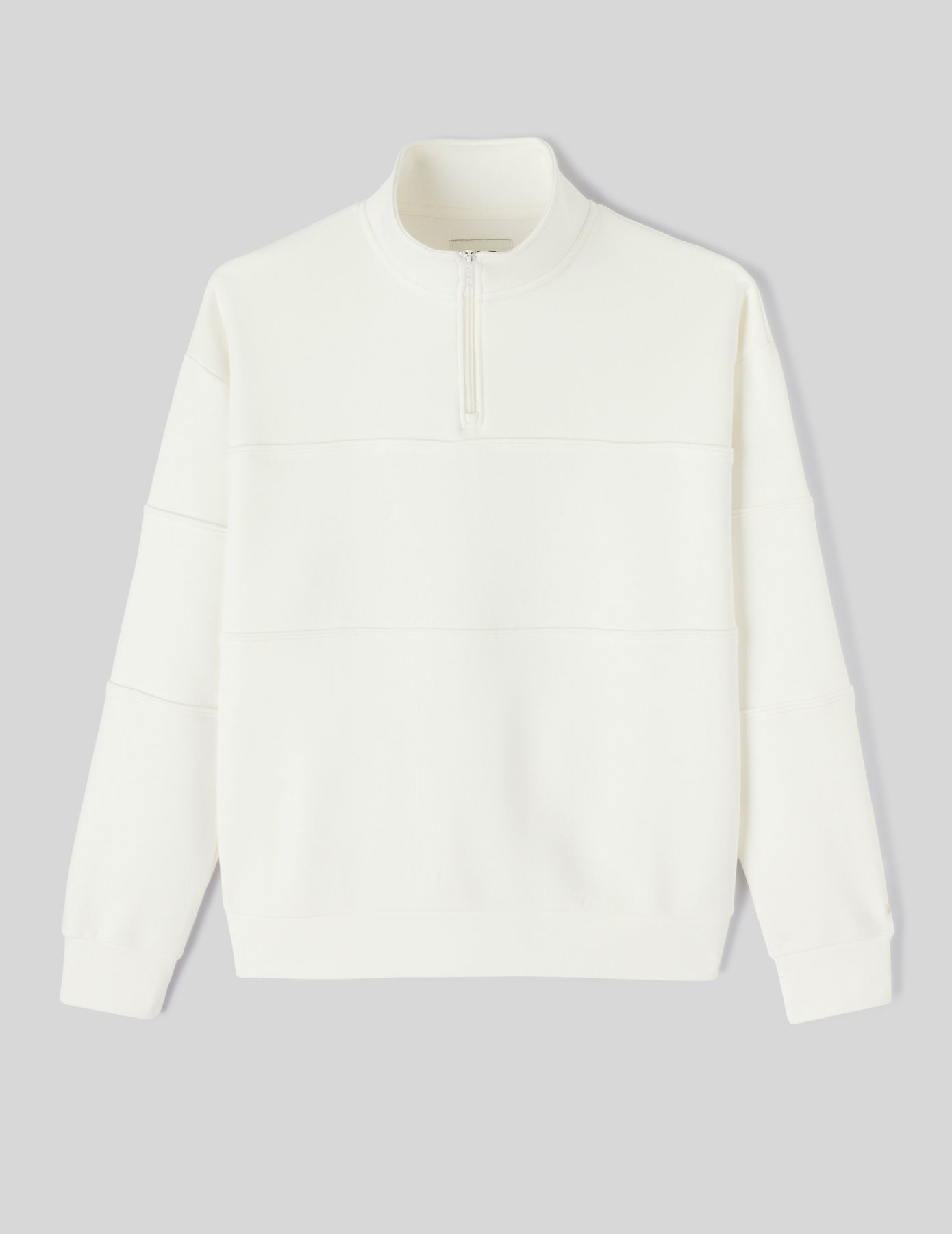 Sweat col montant zippé