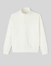 Sweat col montant zippé