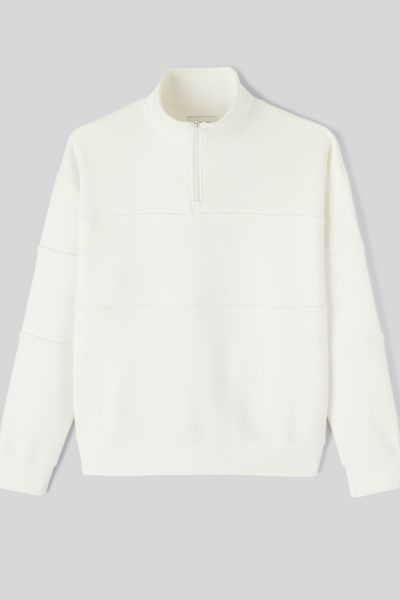 Sweat col montant zippé
