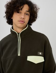 Polaire col montant zippé