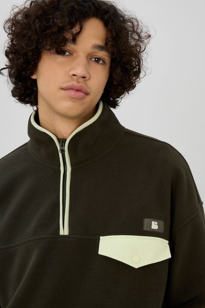 Polaire col montant zippé