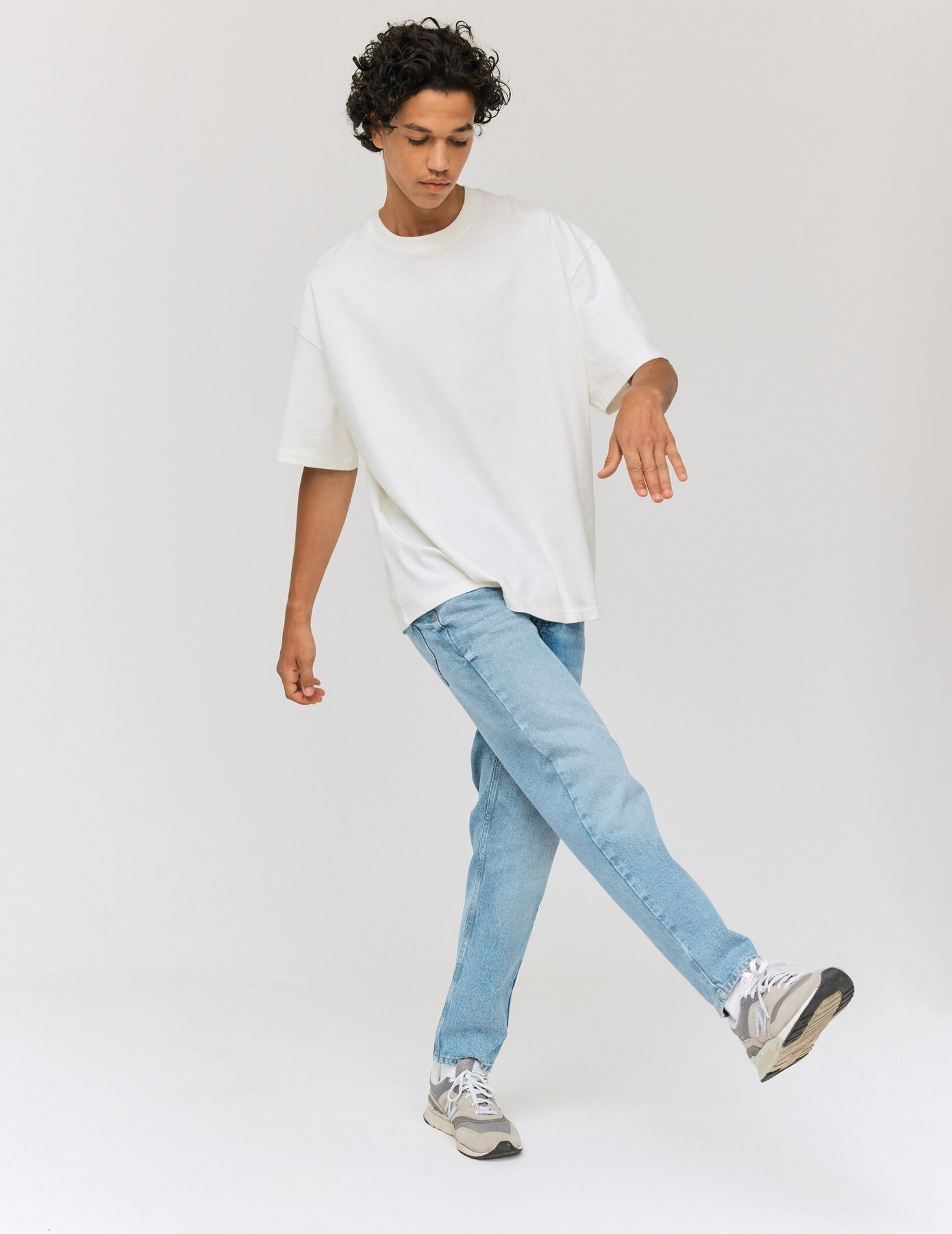 Jean relaxed double stone