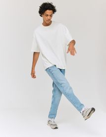 Jean relaxed double stone