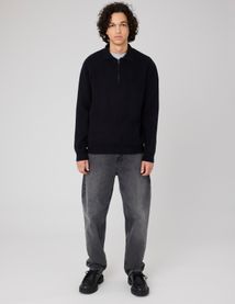 Pull col polo zippé