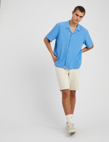 Chemise manches courtes gaze de coton