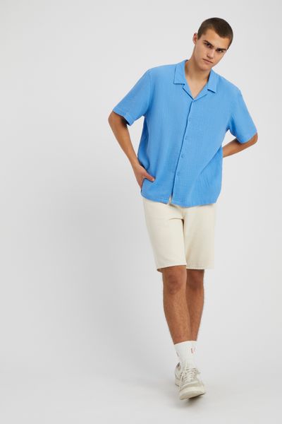Chemise manches courtes gaze de coton