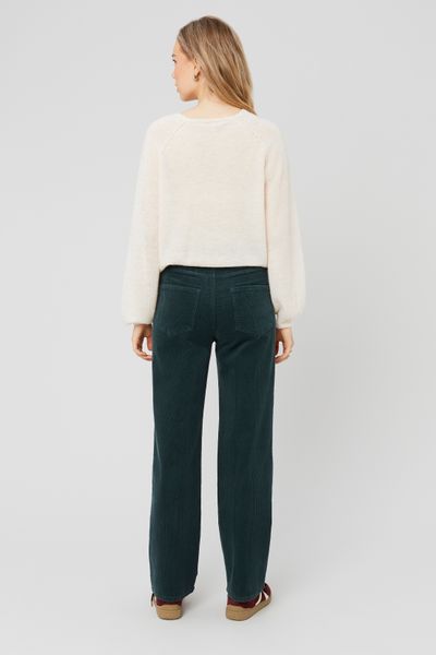 Pantalon straight velours