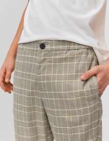 Pantalon de ville à carreaux