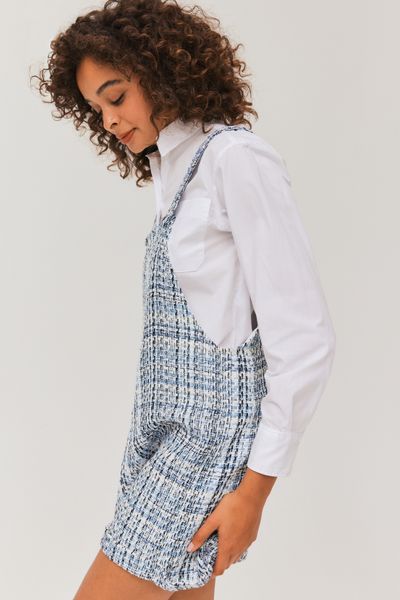 Combinaison short en tweed