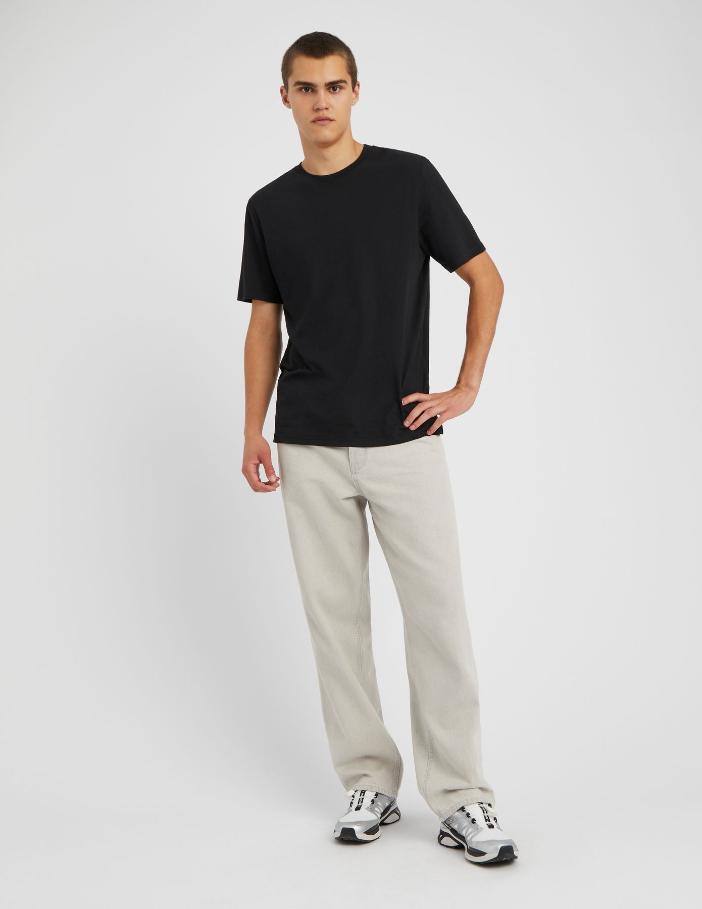 Jean loose délavé