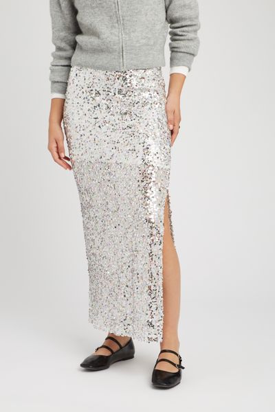 Jupe longue à sequins