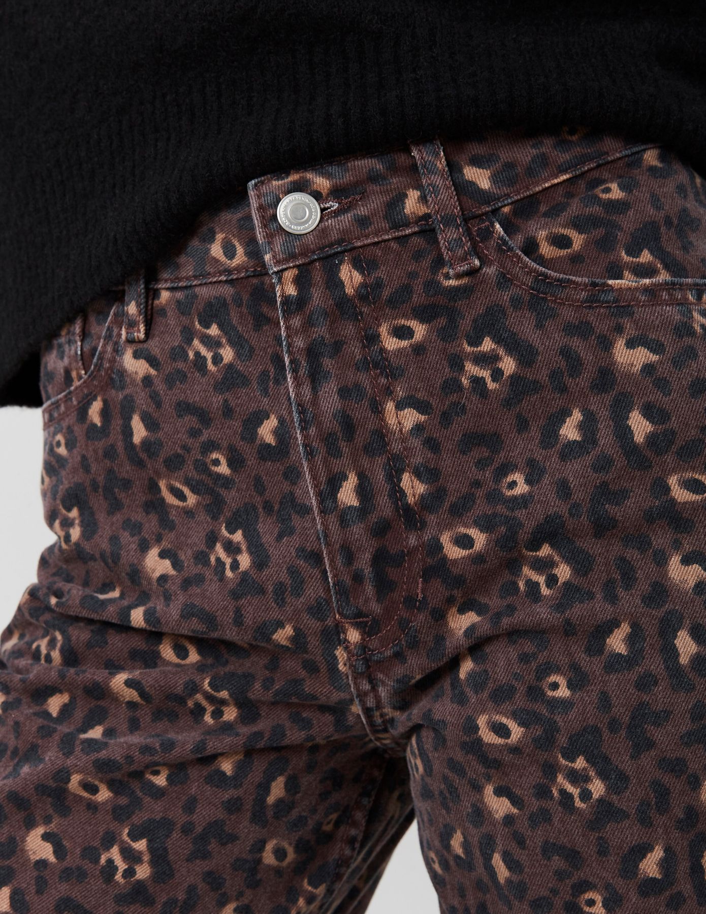 Jean imprimé léopard