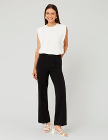 Pantalon plis marqué ajusté