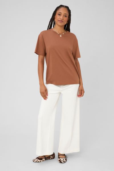Jean wide leg surpiqures