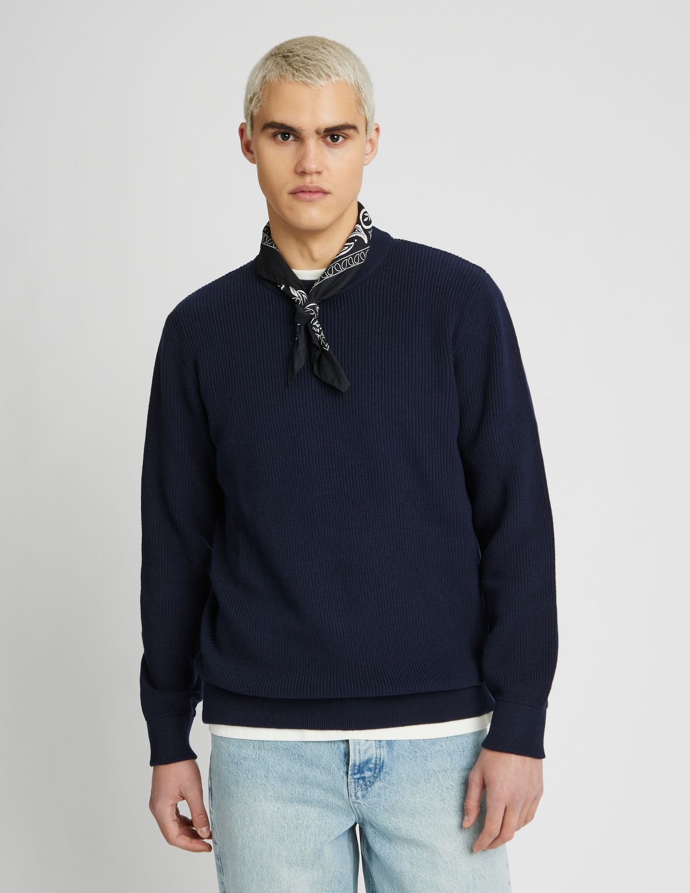 Pull col rond uni