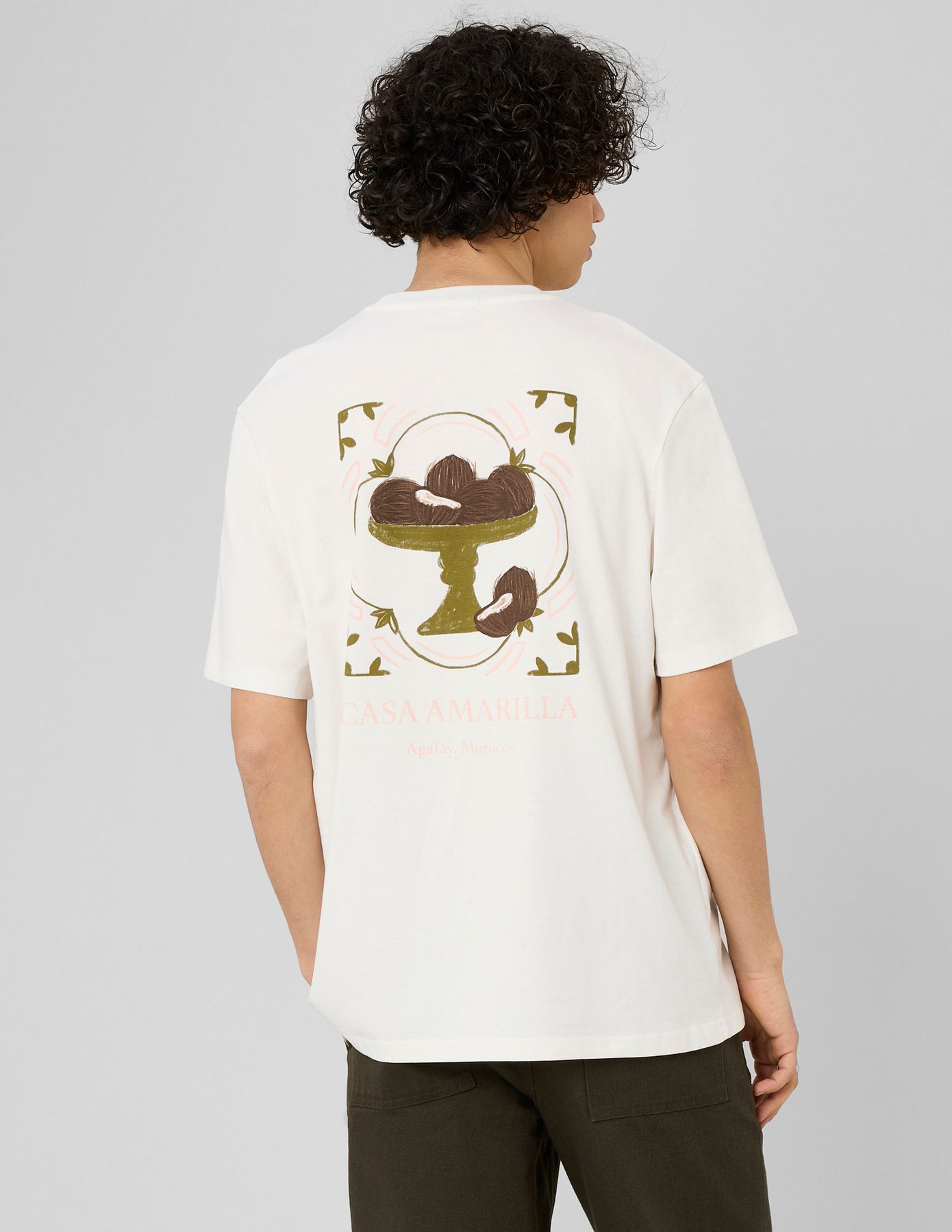 T-shirt imprim&eacute; devant dos
