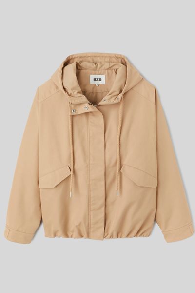 Blouson court à capuche