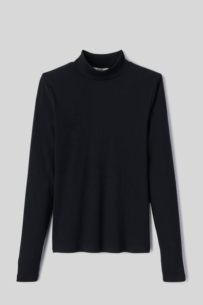 T-shirt col montant uni