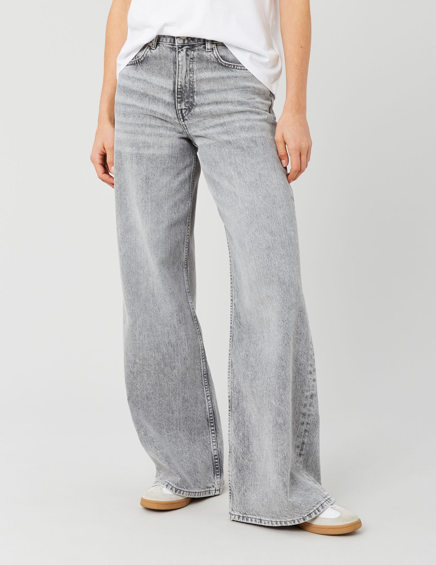 Jean wide leg taille standard