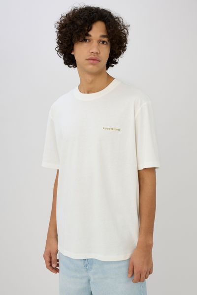 T-shirt broderie poitrine