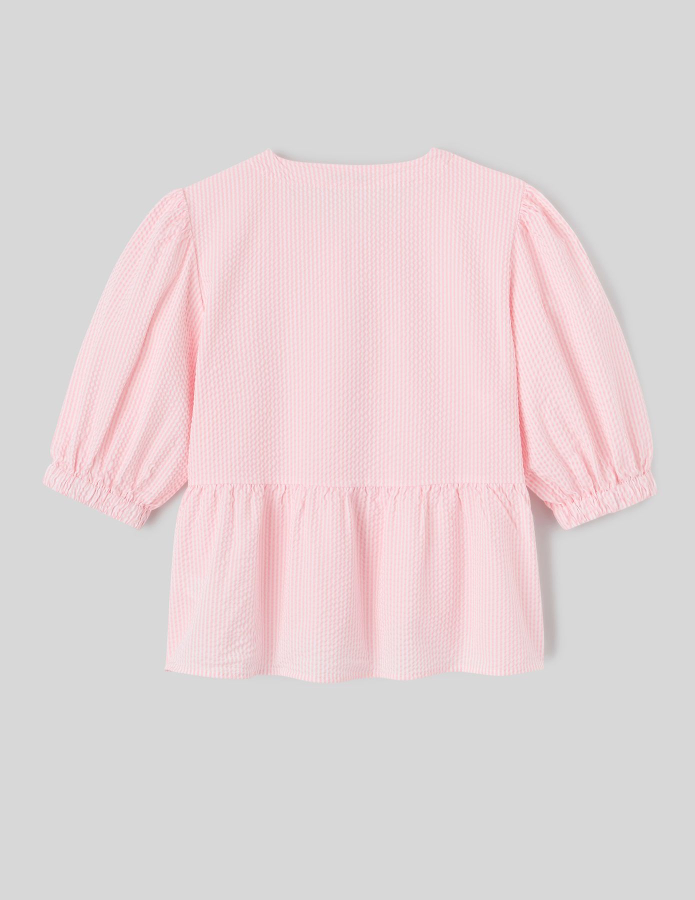 Chemise rayée à nœuds