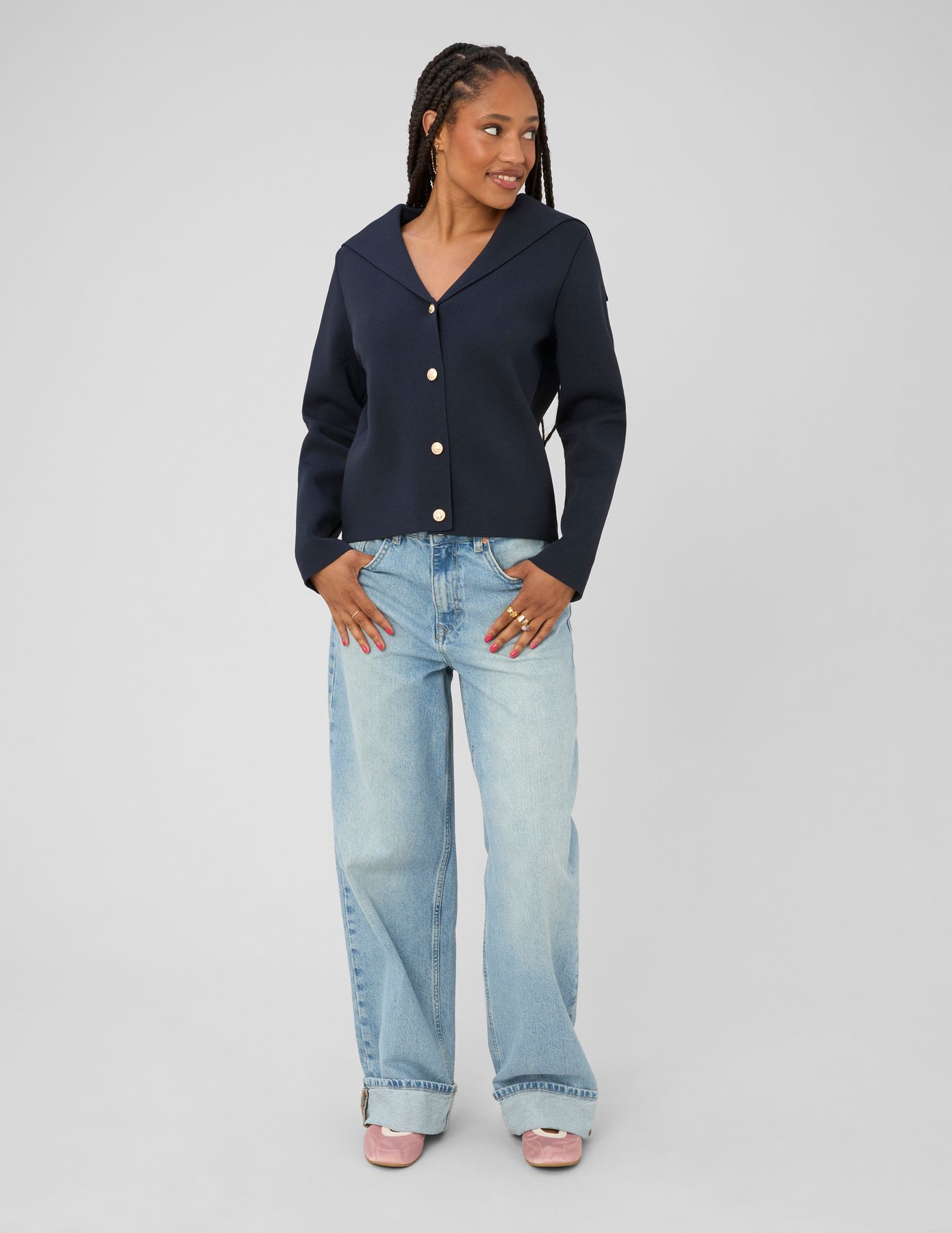 Cardigan &agrave; boutons