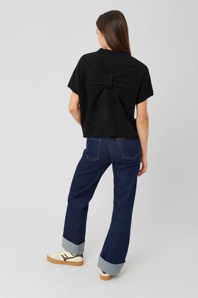 Pull manches courtes nœud dos