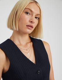 Gilet de costume rayé