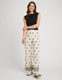 Pantalon brodé