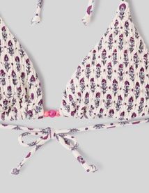 Haut de maillot de bain smock&eacute;