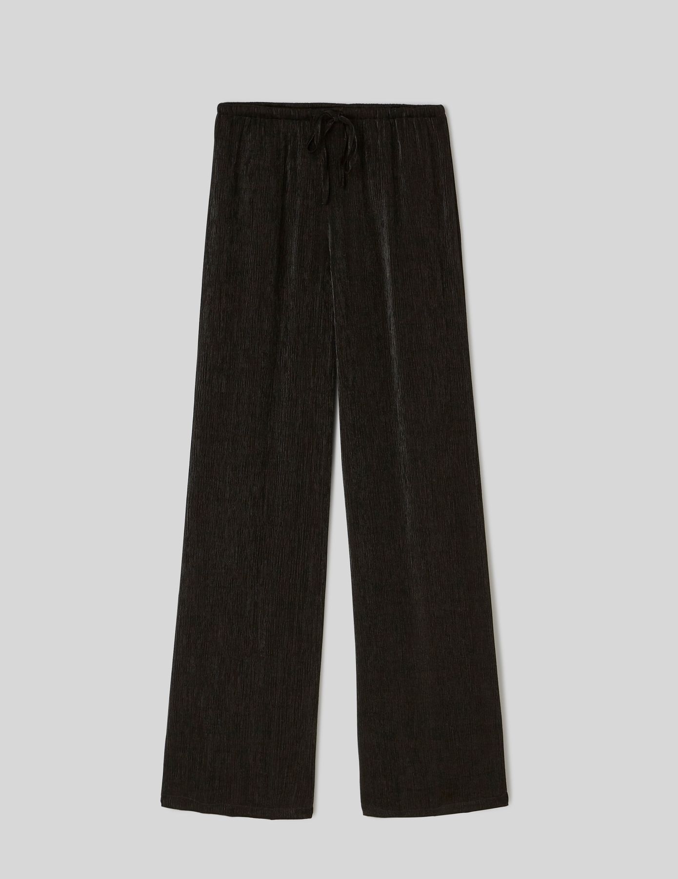 Pantalon satin plissé
