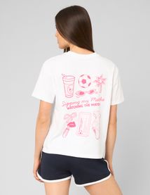 T-shirt imprim&eacute; devant/ dos