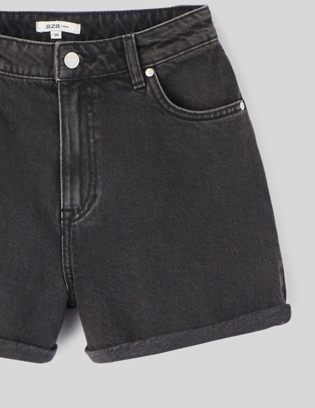 Short en jean mom fit