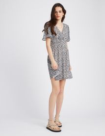 Robe courte imprim&eacute;e